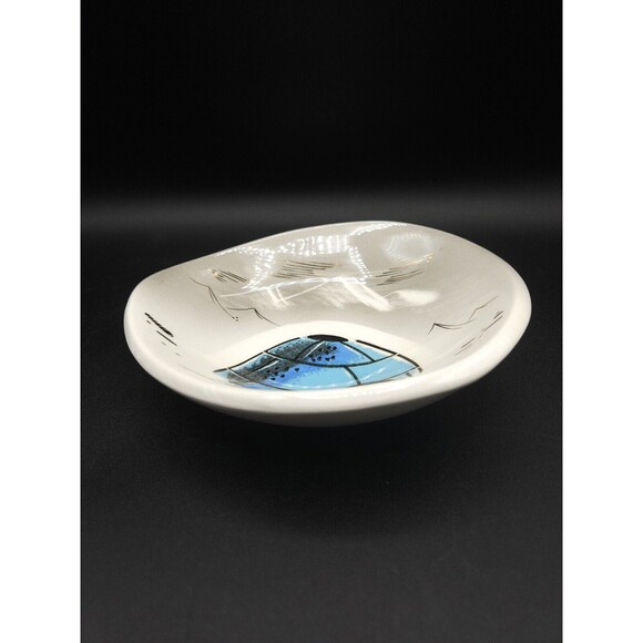 Vintage MCM SASCHA B BRASTOFF Ceramic Dish Bowl Ashtray Alaska Igloo Scene C3 - Picture 2 of 5